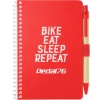 4'' x 6'' FSC® Mix Pocket Spiral Notebook with Pen - Red