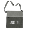Double Heather rPET Crossbody Tote - Graphite