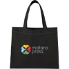 Mini Non Woven Heat Sealed Tote - Black