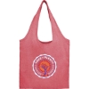 Recycled 5oz Cotton Twill Shopper Tote - Red