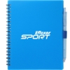 5.5'' x 7'' FSC® Recycled Spiral Notebook w/ rPET Pen - Blue
