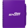 5.5'' x 7'' FSC® Recycled Spiral Notebook w/ rPET Pen - Purple