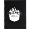 8.5'' x 11 FSC® Mix Remark 1-subject Notebook - Black