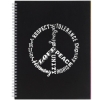 8.5'' x 11'' FSC® Mix Remark 5-subject Notebook - Black