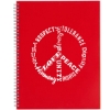 8.5'' x 11'' FSC® Mix Remark 5-subject Notebook - Red
