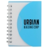 3.4'' x 4.5'' FSC® Recycled Post Spiral Notebook - Translucent Blue