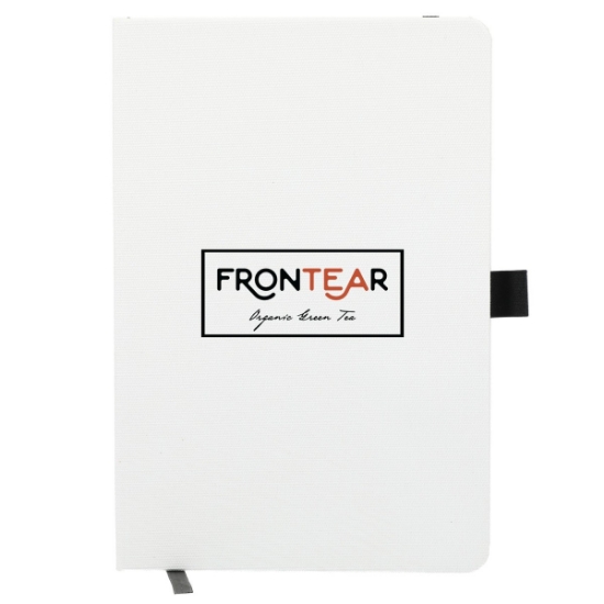 5.5'' x 8.5'' FSC® Recycled Bamboo Fiber Bound Notebook - Black