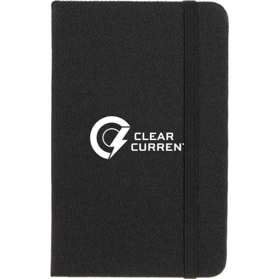 3.5'' x 5.5'' Recycled Pocket Bound Journal - Black