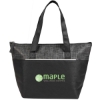 Mist Recycled 9-Can Non-Woven Tote Cooler - Black
