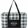 Buffalo Plaid Utility Tote - White_Black