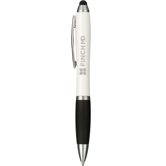 Nash Ballpoint Stylus With Coating - White_Black