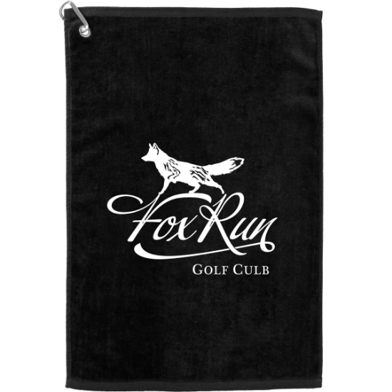 16'' x 25'' Terry Golf Towel - Black