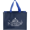 rPET Laminated Matte Shopper Tote - Navy_Royal