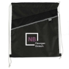 Combo Recycled Drawstring Bag - Black