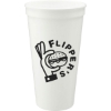 Solid 24oz Recycled Stadium Cup - White