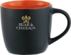 Riviera Electric 11oz Ceramic Mug - Black w_Orange Lining