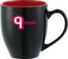 Zapata 15oz Ceramic Mug Electric - Black w_Red Trim
