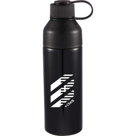 DUO 26oz Recycled Aluminum Sports Bottle - Black