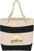 Rope Handle 16oz Cotton Canvas Tote - Black