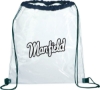 Rally Clear Drawstring Bag - Navy