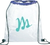 Rally Clear Drawstring Bag - Royal