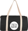 Barrel 18'' 5oz Cotton Canvas Duffle Bag - Black