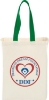 Nebraska 5oz Cotton Canvas Grocery Tote - Green