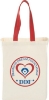 Nebraska 5oz Cotton Canvas Grocery Tote - Red