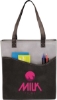 Rivers Pocket Non-Woven Convention Tote - Gray with Black Trim