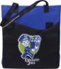 Rivers Pocket Non-Woven Convention Tote - Royal Blue with Black Trim