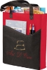 Rivers Pocket Non-Woven Convention Tote - Red with Black Trim