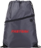 Robin Drawstring Polyester Bag with Front Zipper Pocket - Charcoal
