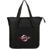 Heavy Duty Zippered Convention Tote - Black