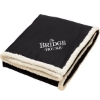 Super Soft Large Fleece Sherpa Blanket - 50'' x 60'' Unfolded - Black