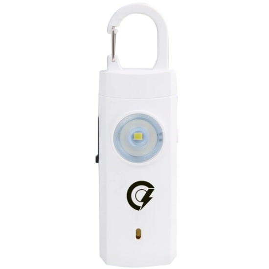 Safety Alarm Keychain - White