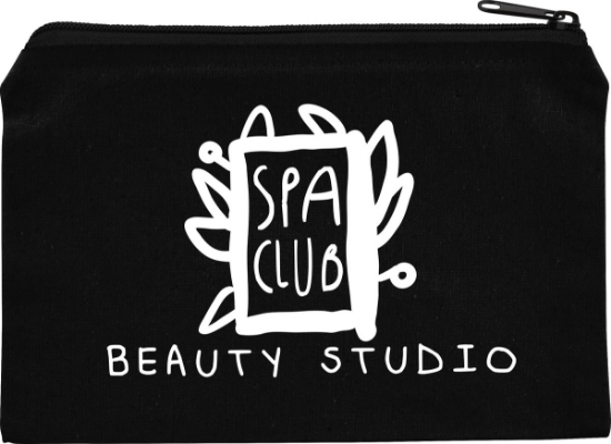 8oz. Cotton Travel Pouch - Black