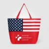 American Flag Non-Woven Tote Bag Red