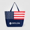 American Flag Non-Woven Tote Bag Navy