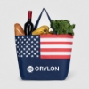 American Flag Non-Woven Tote Bag Navy Full