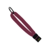 1/2" Cotton Wrist Retainer with Slider & Metal Split-Ring - Burgundy