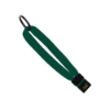 1/2" Cotton Wrist Retainer with Slider & Metal Split-Ring - Forest Green