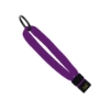 1/2" Cotton Wrist Retainer with Slider & Metal Split-Ring - Purple