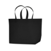 Non-Woven Grocery Shopper Tote Bag - Black
