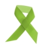 5/8" Dye-Sublimated Satin Ribbon Pin - Lime Green