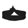 3/4" Elastic Fold-Over Wristband - Black