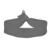 3/4" Elastic Fold-Over Wristband - Light Gray