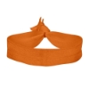 3/4" Elastic Fold-Over Wristband - Orange