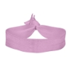 3/4" Elastic Fold-Over Wristband - Pink