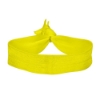 3/4" Elastic Fold-Over Wristband - Yellow