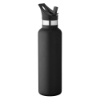 20 oz Basecamp Mesa Tundra Bottle with Screw Top and Flip-Top Straw Lid - Black